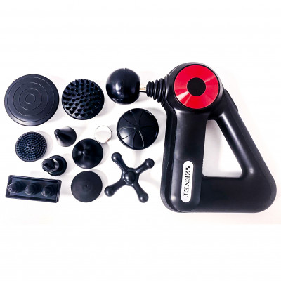 Percussion body massager with 12 attachments ZENET ZET-705
