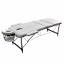 Massage table ZENET ZET-1049 size L cream