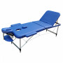 Massage table ZENET ZET-1049 size L navy blue