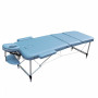Massage table Zenet ZET-1049 size M light blue